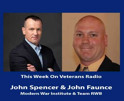 Spencer with Modern War Institute and Faunce with Team Red White and Blue