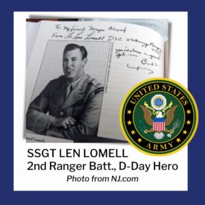 Len Lomell DDay 2nd RAnger Batt