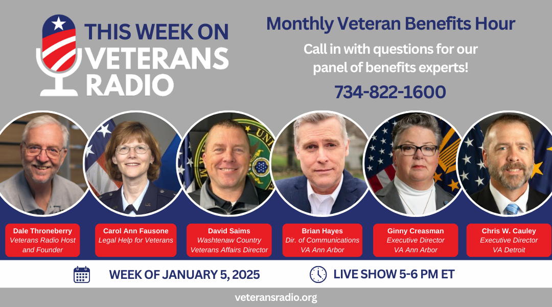 January 5, 2025: Monthly Veteran Benefits Hour