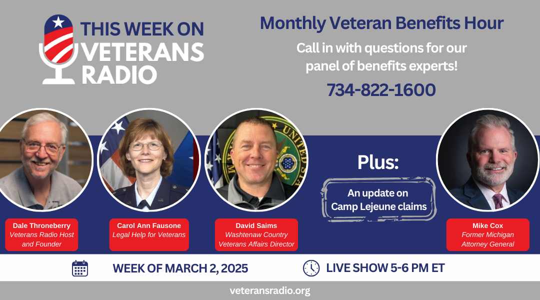 March 2, 2025: Monthly Veteran Benefits Hour