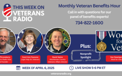April 6, 2025: Monthly Veteran Benefits Hour / Woof for Vets