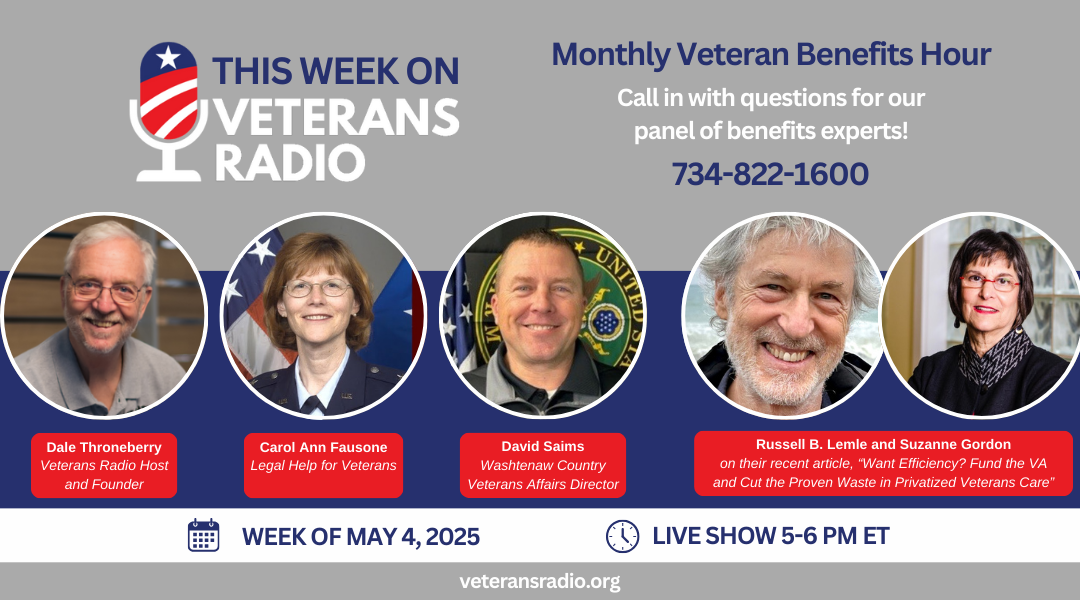 May 4, 2025: Monthly Veteran Benefits Hour