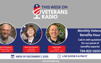 December 7, 2025: Monthly Veterans Benefits Hour